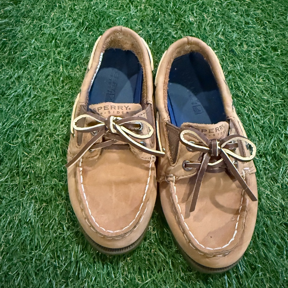 Sperry Kids Tan Boat Shoes